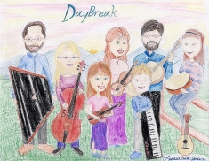 Lydia's drawing with DayBreak photo Rollover